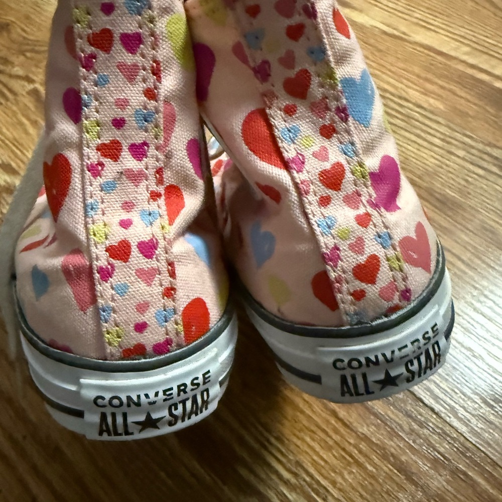 Converse Chuck Taylor All Star Hi Always On Hearts Casual Sneakers Junior Size 4 - Picture 5 of 11